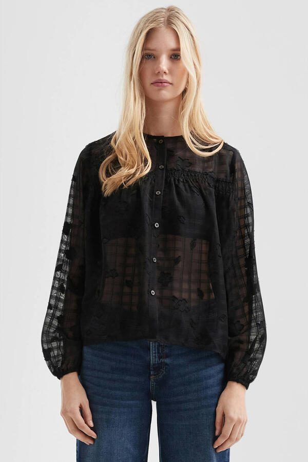 QS blouse zwart