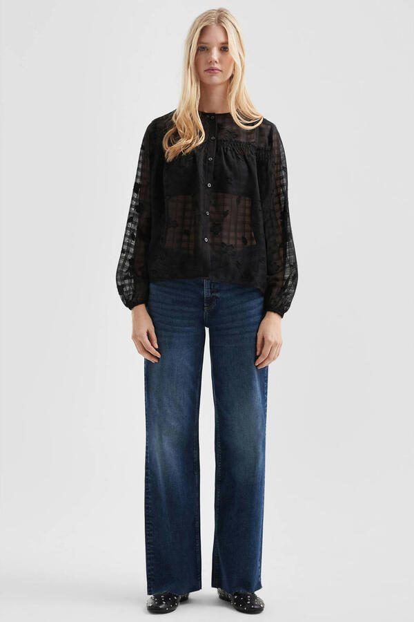 QS blouse zwart - Foto 3
