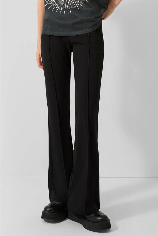 QS bootcut tregging zwart