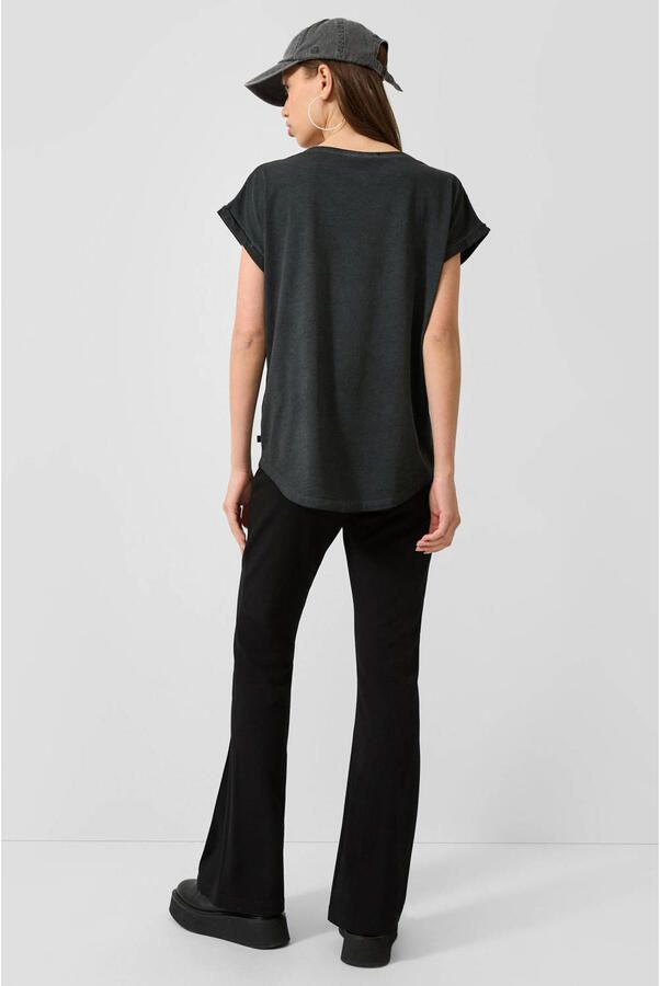 QS bootcut tregging zwart - Foto 3