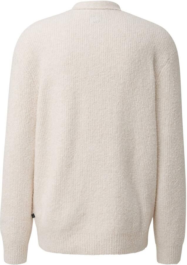 QS bouclé relaxed fit trui ecru - Foto 2