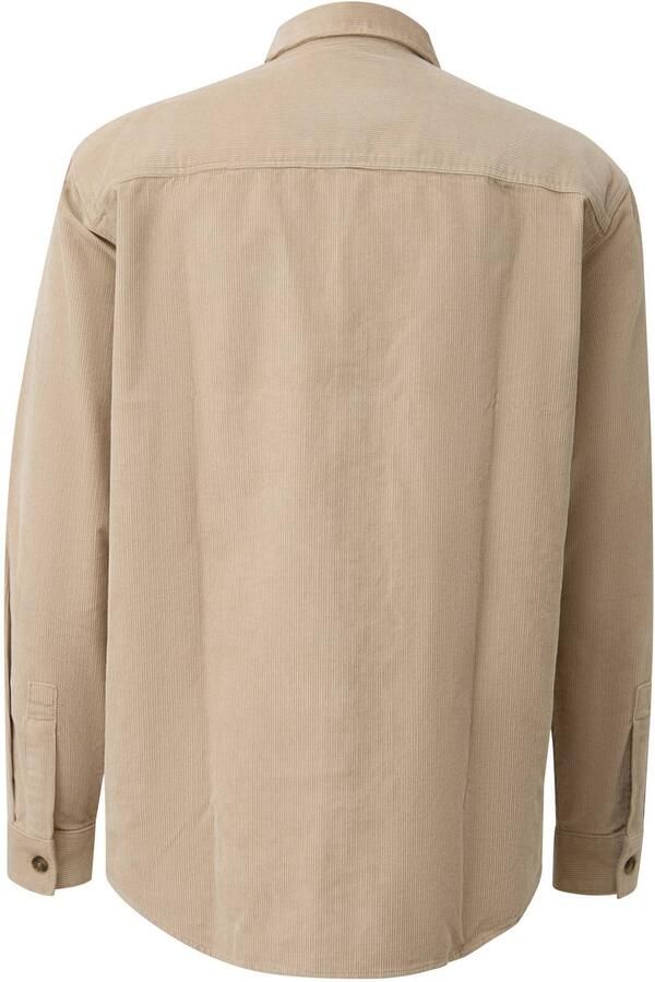 QS corduroy relaxed fit overshirt beige - Foto 2