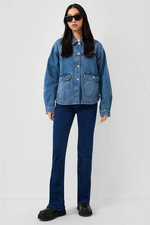 QS denim blouse mediumblauw - Foto 2