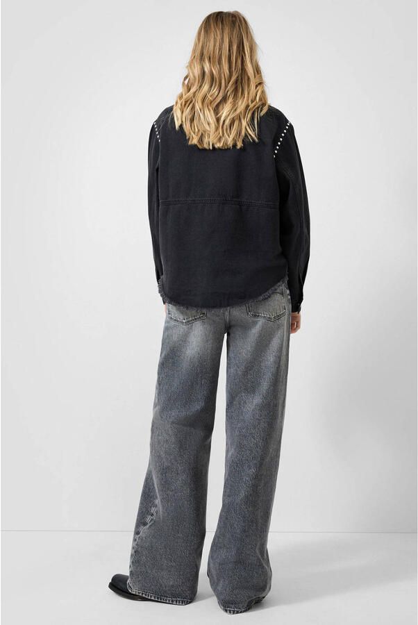 QS wide leg jeans grijs - Foto 3