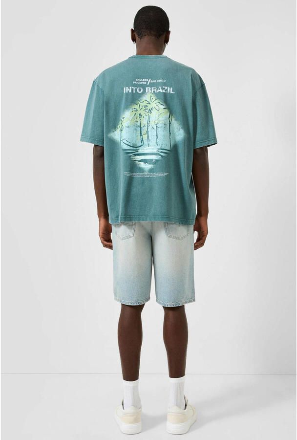 QS denim short lichtblauw - Foto 2