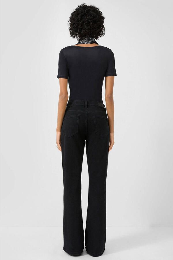 QS flared jeans black denim - Foto 3