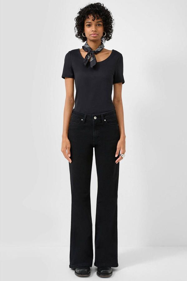 QS flared jeans black denim - Foto 2