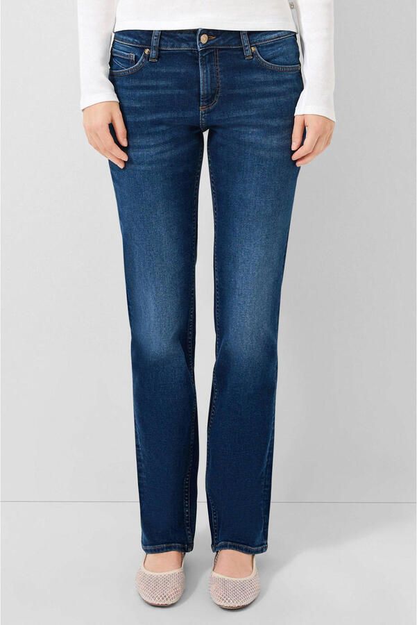 QS flared jeans dark blue denim