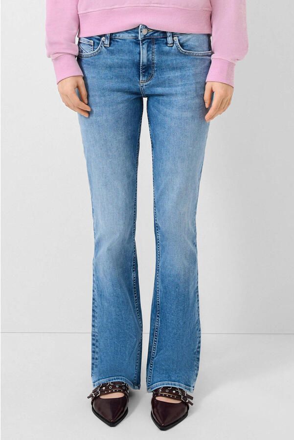 QS flared jeans medium blue denim