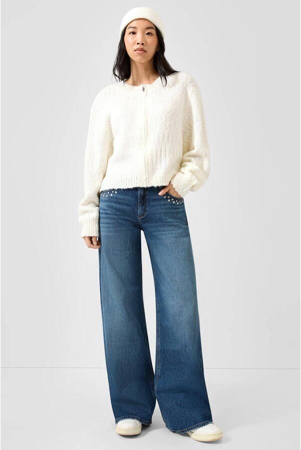 QS gebreid vest wit - Foto 2