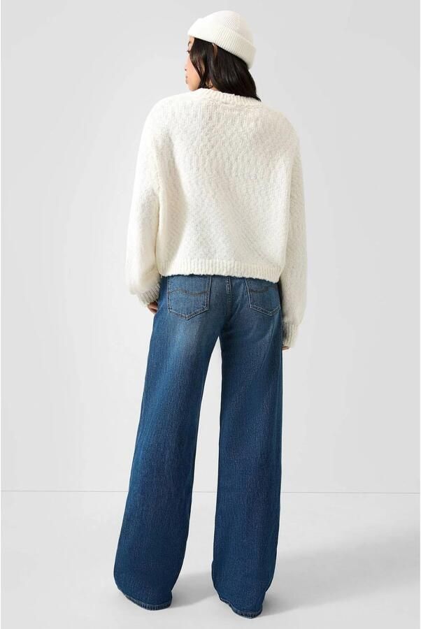 QS gebreid vest wit - Foto 3