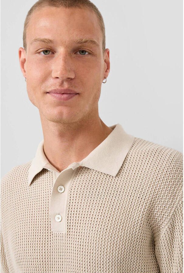 QS gebreide trui beige - Foto 2