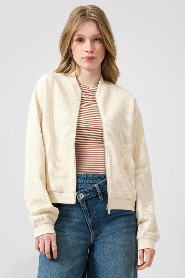 QS gebreid vest ecru