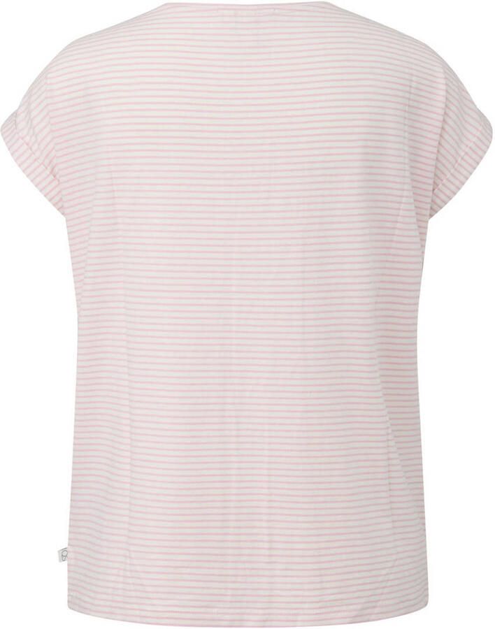 QS gestreepte T-shirt lichtroze - Foto 2