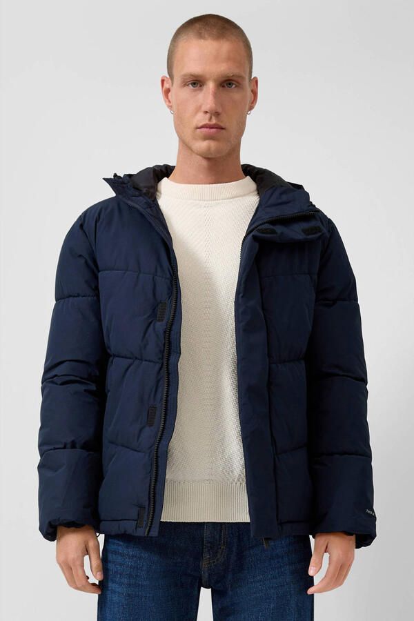 QS gewatteerde jas donkerblauw