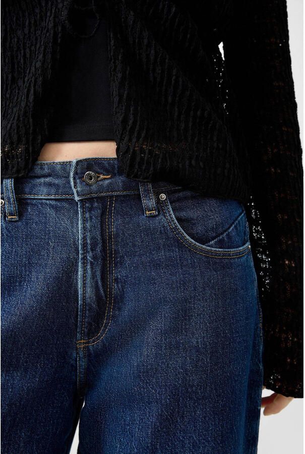 QS high waist barrel jeans donkerblauw - Foto 2