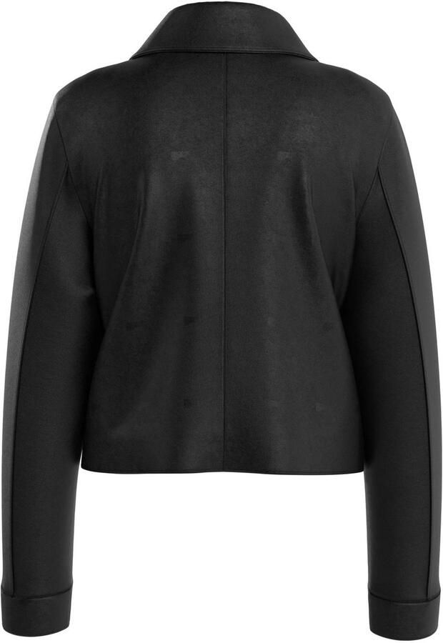 QS imitatieleren leren bikerjack zwart - Foto 2