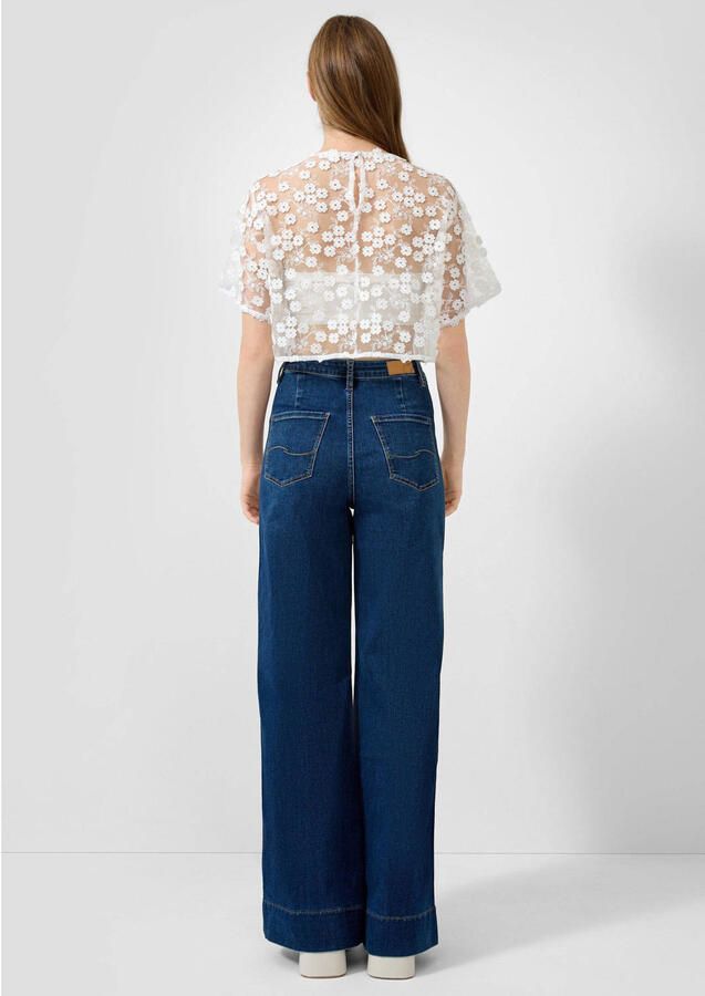 QS kanten cropped top wit - Foto 2