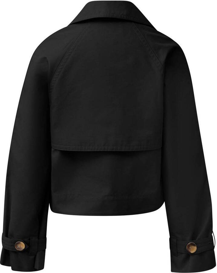 QS korte trenchcoat zwart - Foto 2