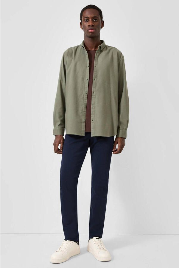 QS loose fit overhemd kaki - Foto 2