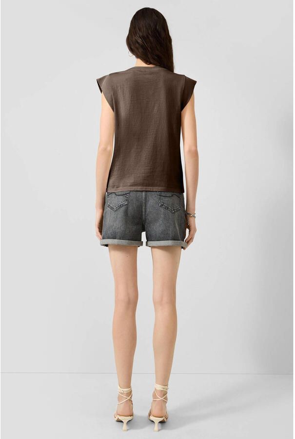 QS loose fit top bruin - Foto 3
