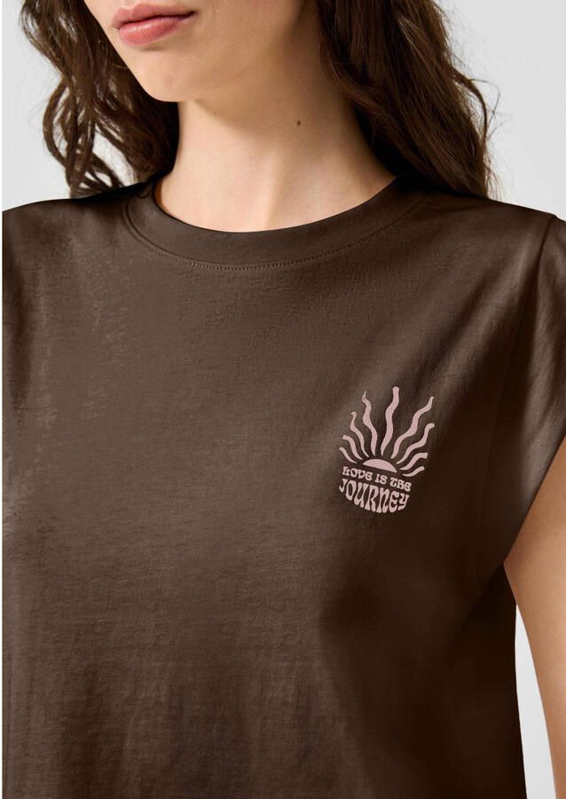 QS loose fit top bruin - Foto 2