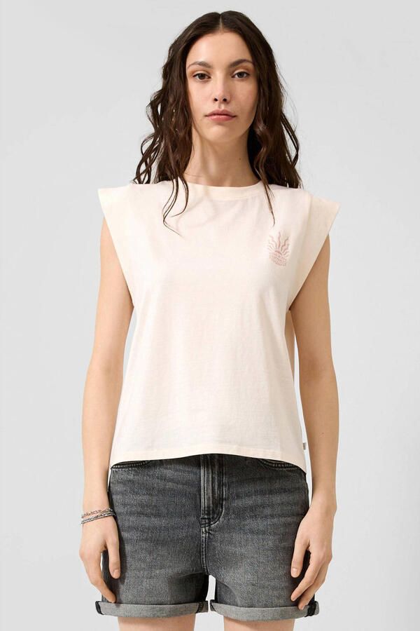 QS loose fit top ecru