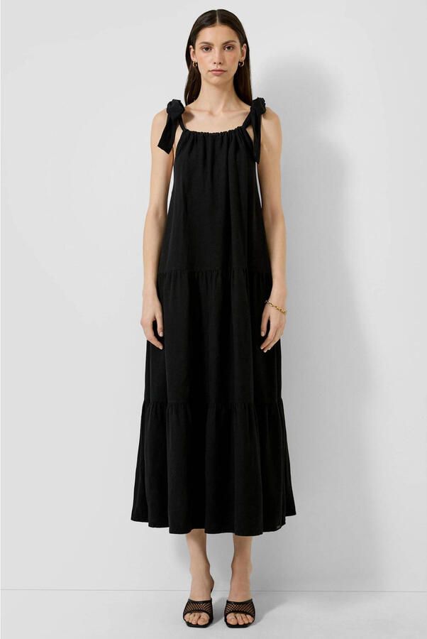 QS midi jurk zwart