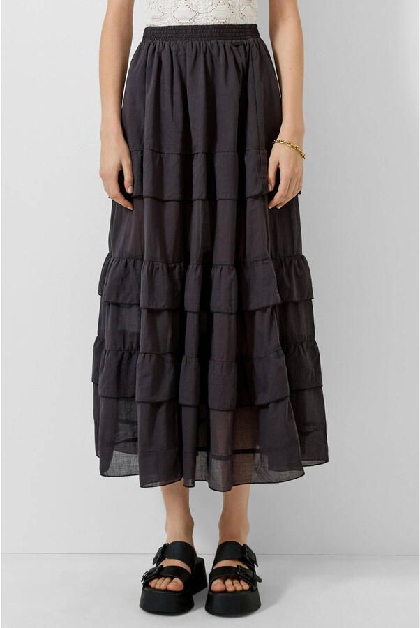 QS midi rok zwart