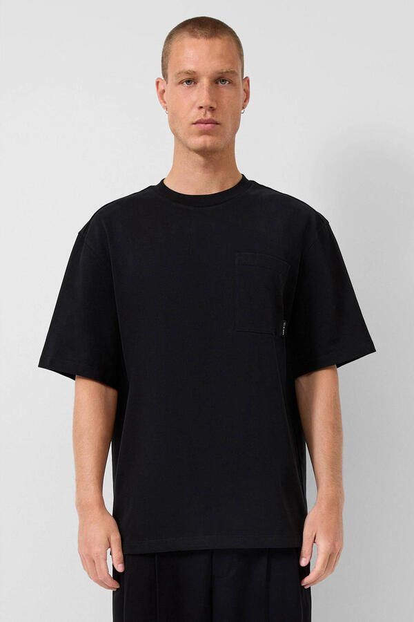 QS oversized T-shirt zwart