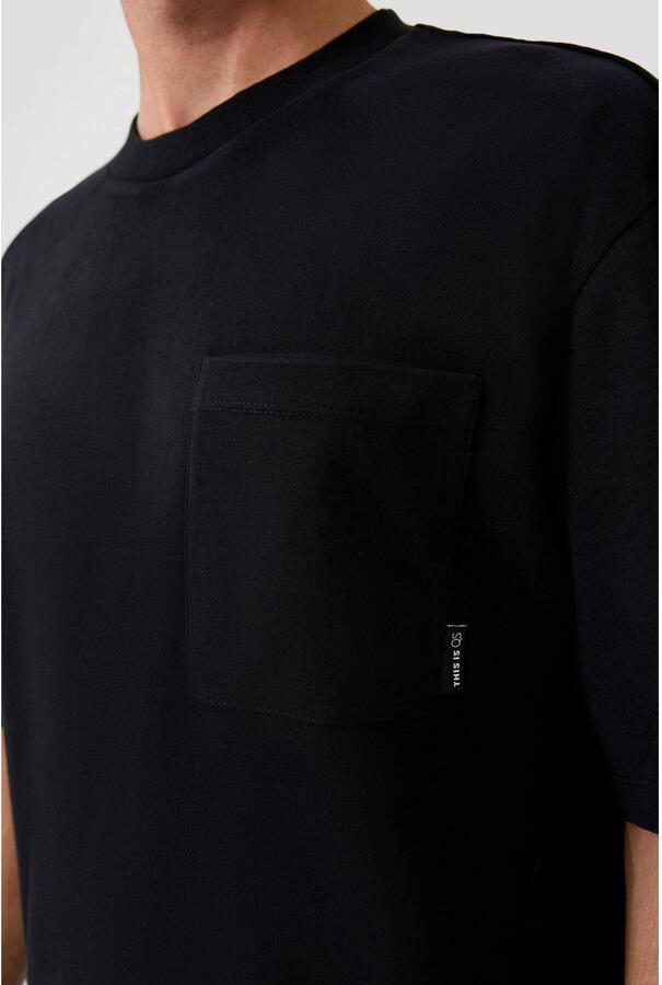 QS oversized T-shirt zwart - Foto 2