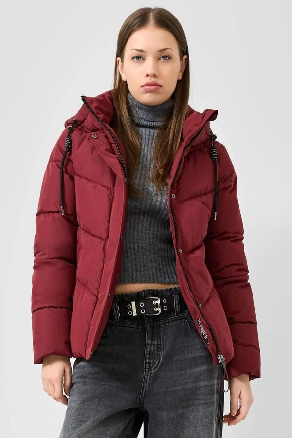 QS pufferjas donkerrood