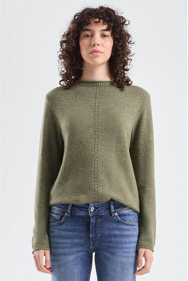 QS pullover groen