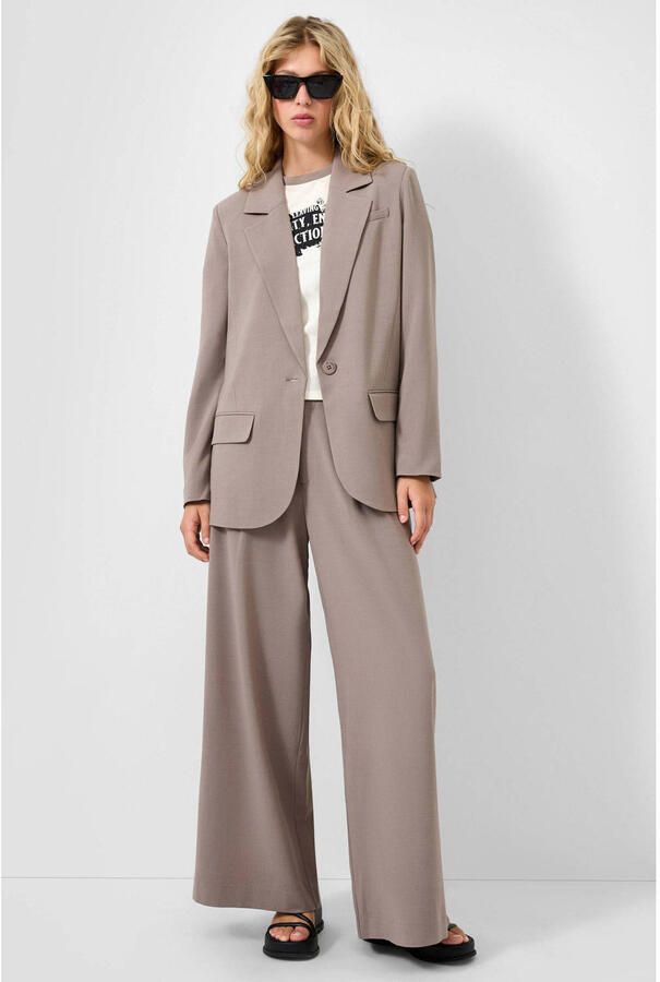 QS regular blazer grijsbruin - Foto 2