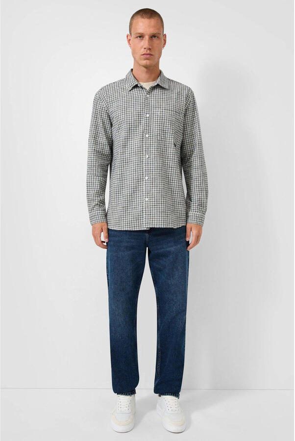 QS regular casual overhemd grijs - Foto 3
