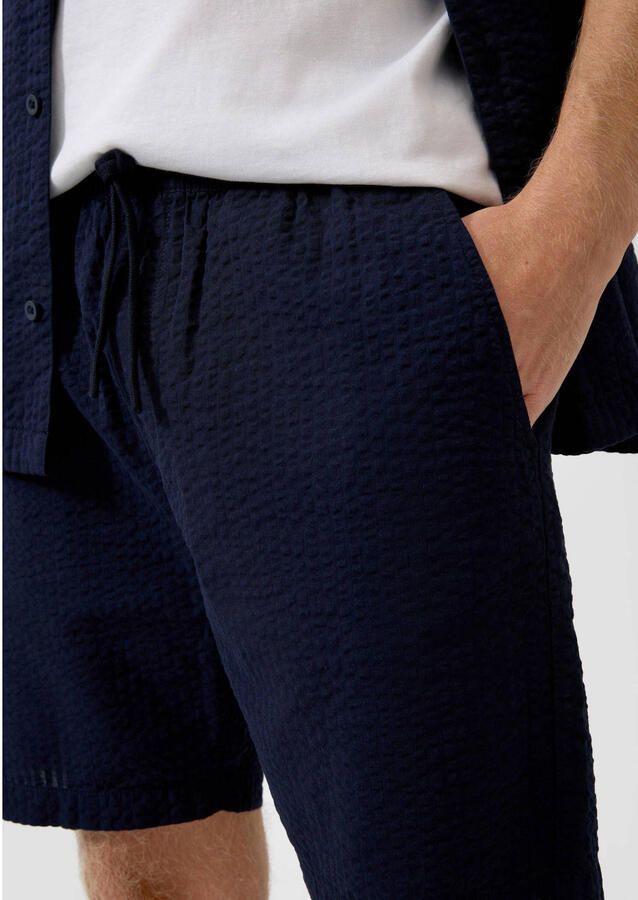 QS regular casual short donkerblauw - Foto 3