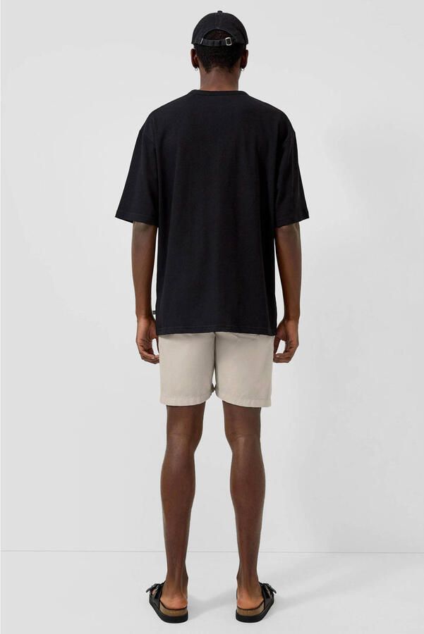QS regular casual short met linnen beige - Foto 3