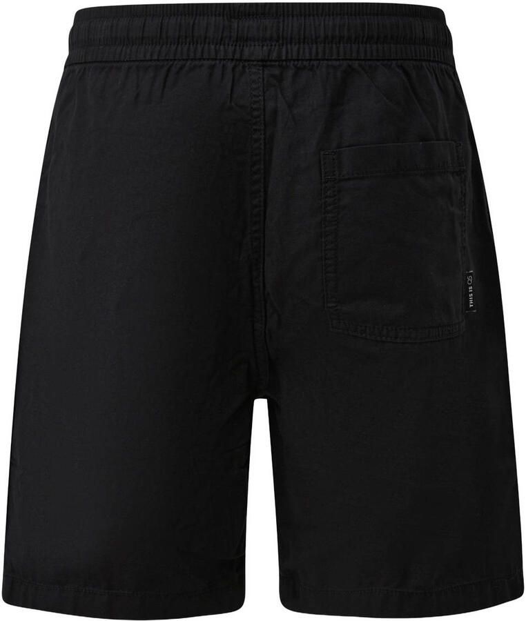 QS regular casual short met linnen zwart - Foto 2