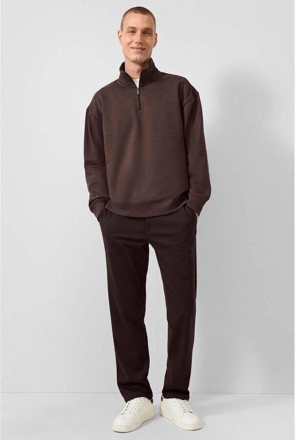 QS regular fit casual broek donkerbruin - Foto 2