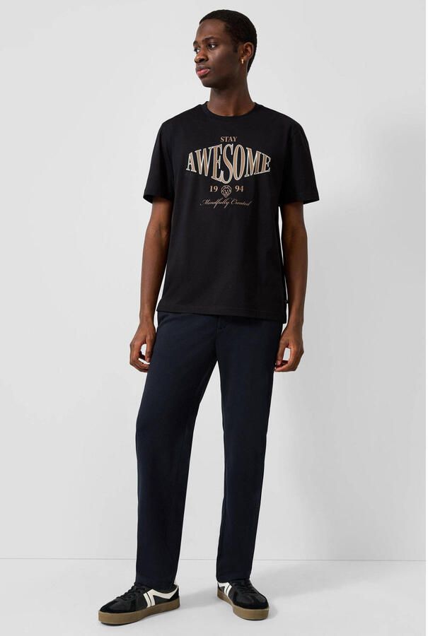QS regular fit joggingbroek marine - Foto 2