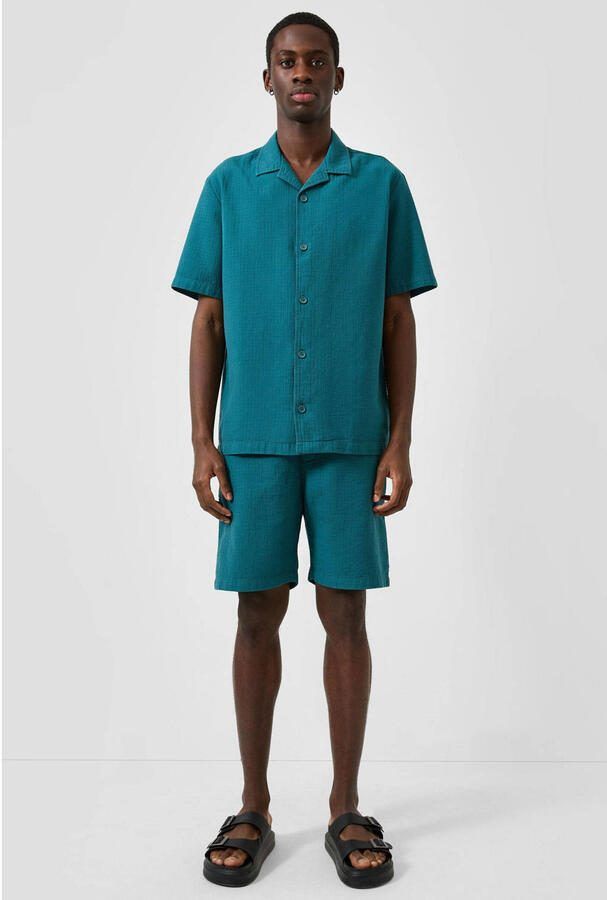 QS regular fit overhemd petrol - Foto 2