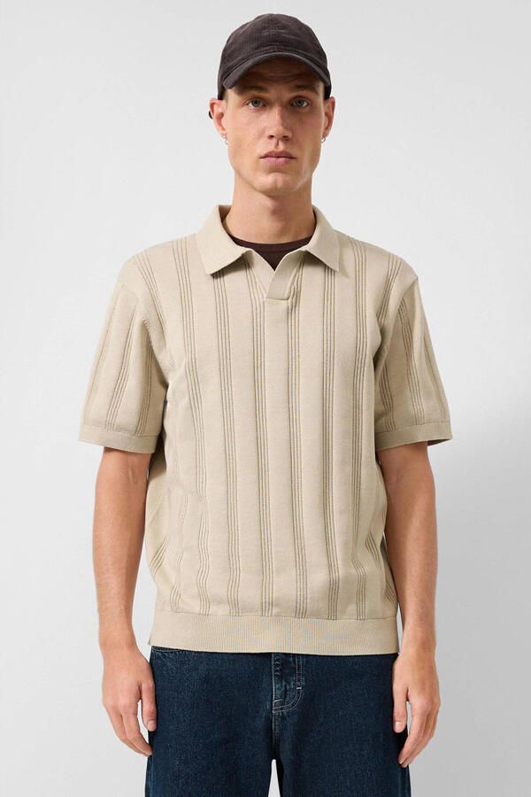 QS regular fit polo beige