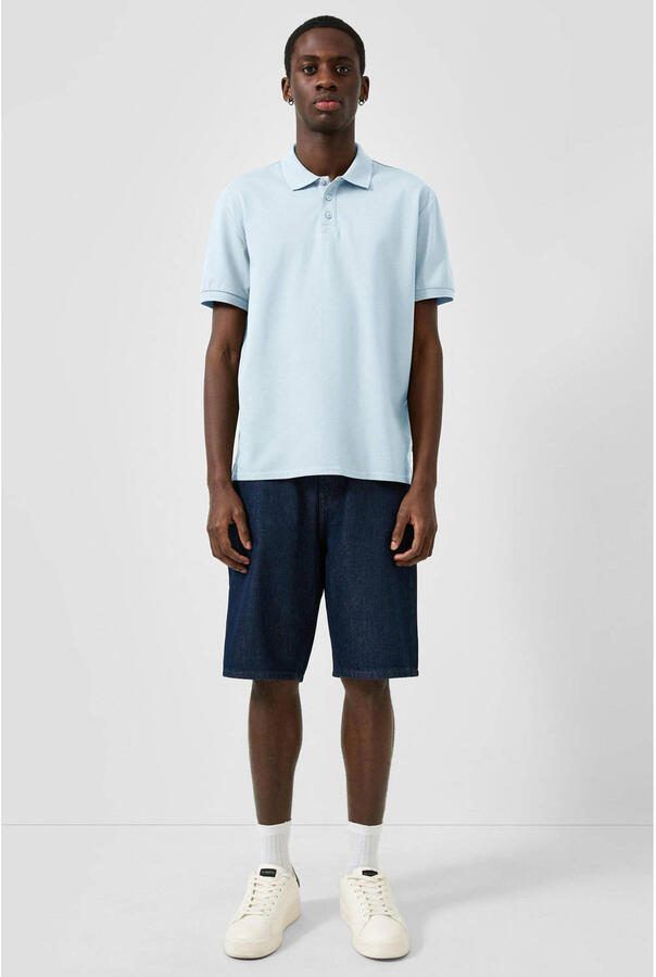 QS regular fit polo lichtblauw - Foto 3