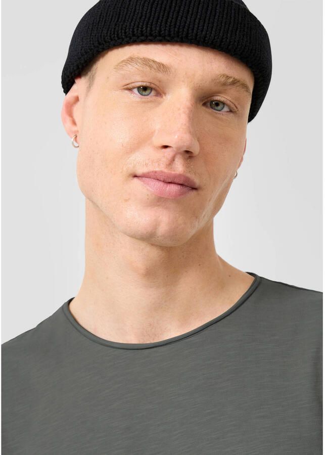 QS regular fit T-shirt antraciet - Foto 2