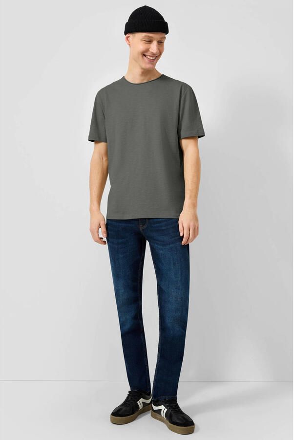 QS regular fit T-shirt antraciet - Foto 3