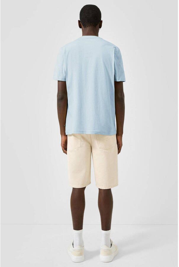 QS regular fit T-shirt met print lichtblauw - Foto 2