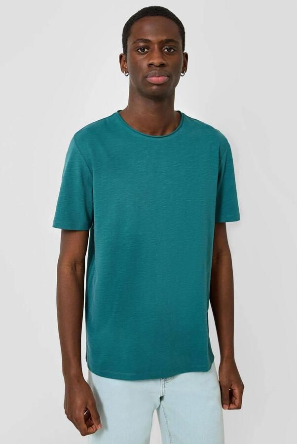 QS regular fit T-shirt petrol
