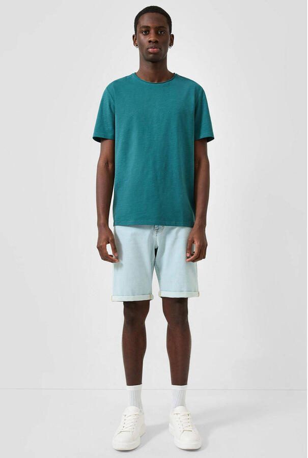 QS regular fit T-shirt petrol - Foto 3