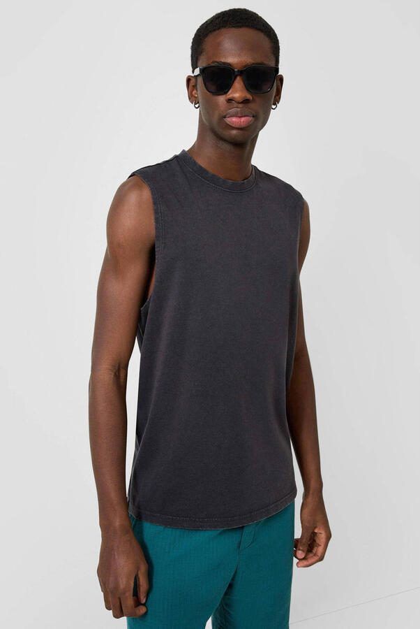 QS regular fit T-shirt zwart