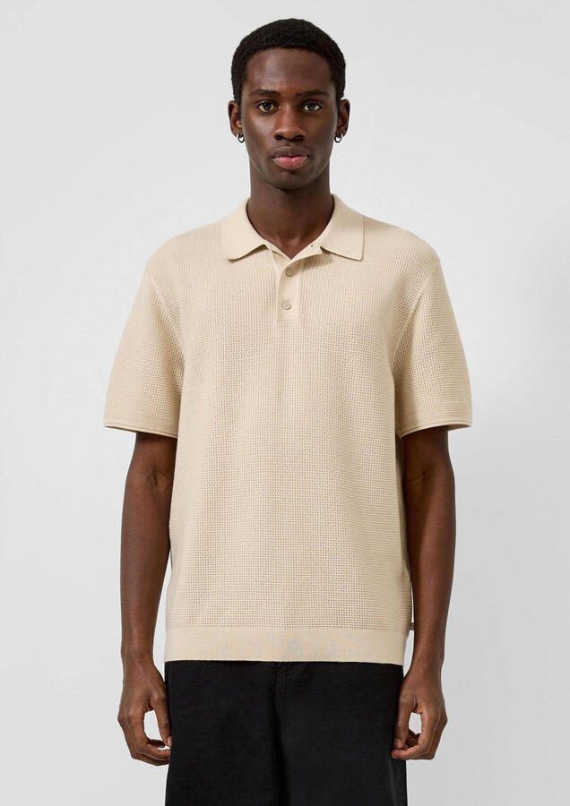 QS regular polo beige